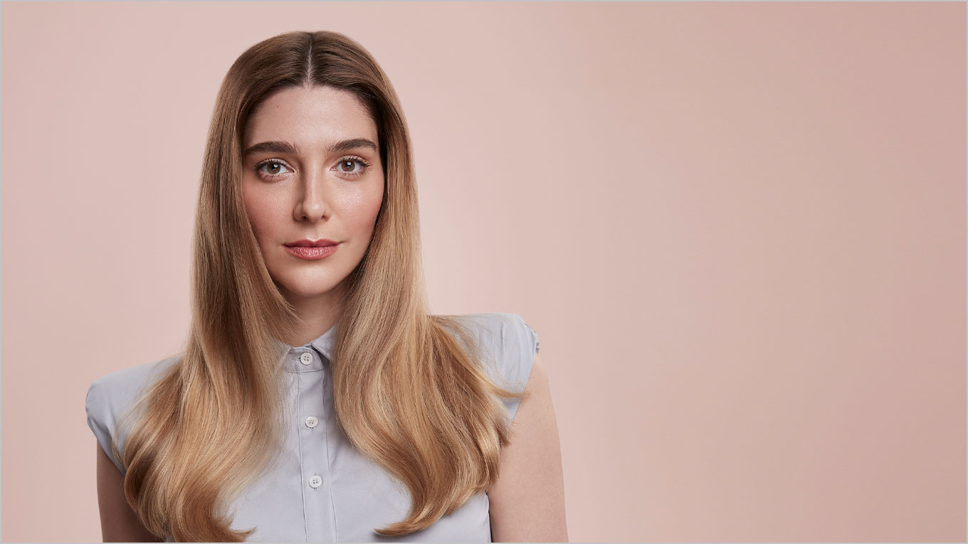 Images of models with finished styles.